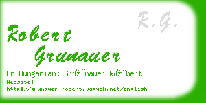 robert grunauer business card